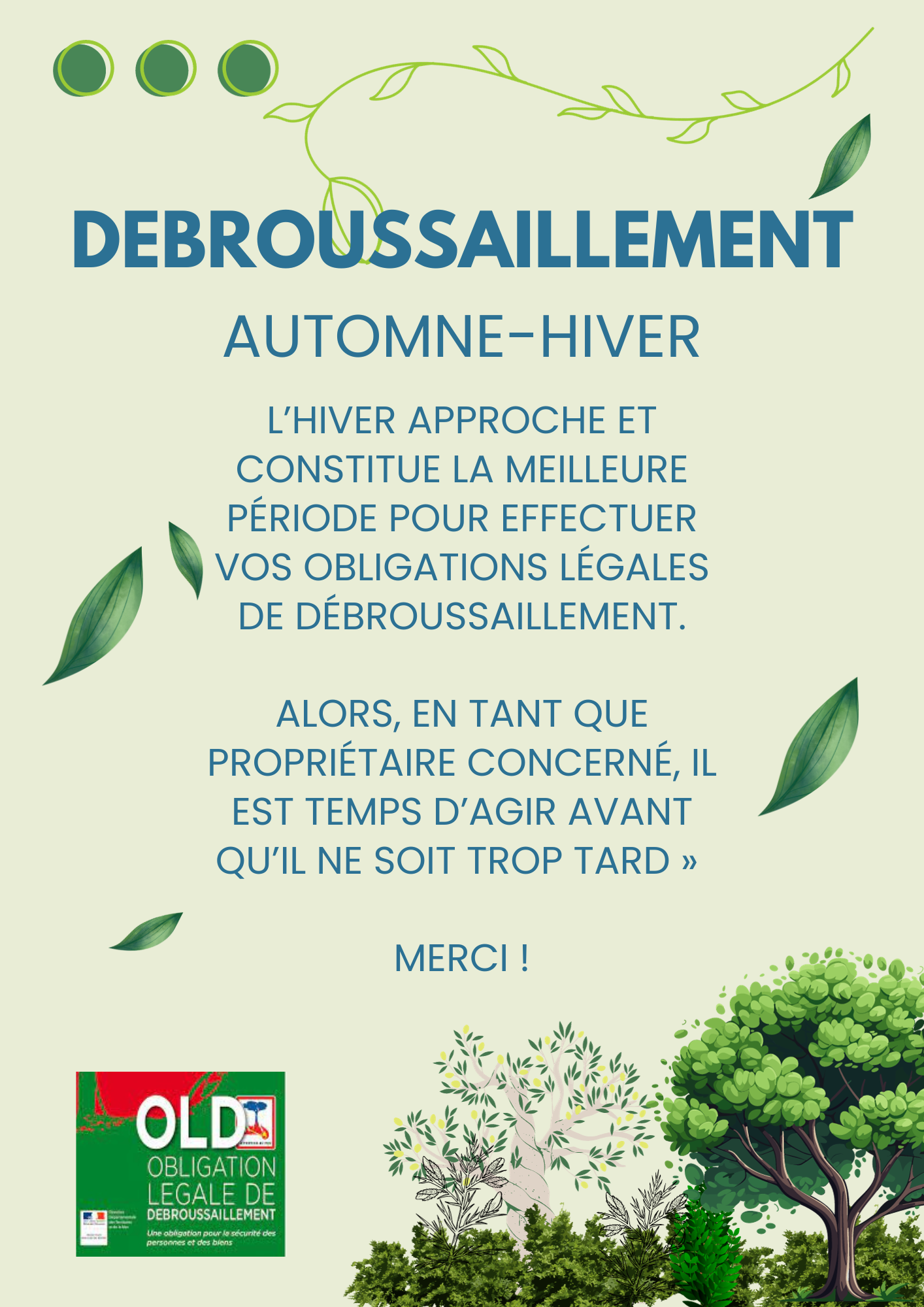 AFFICHE DEBROUSSAILLEMENT