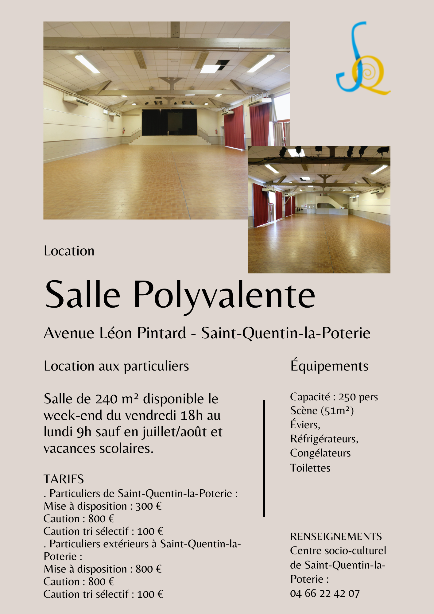 Location Salle Polyvalente